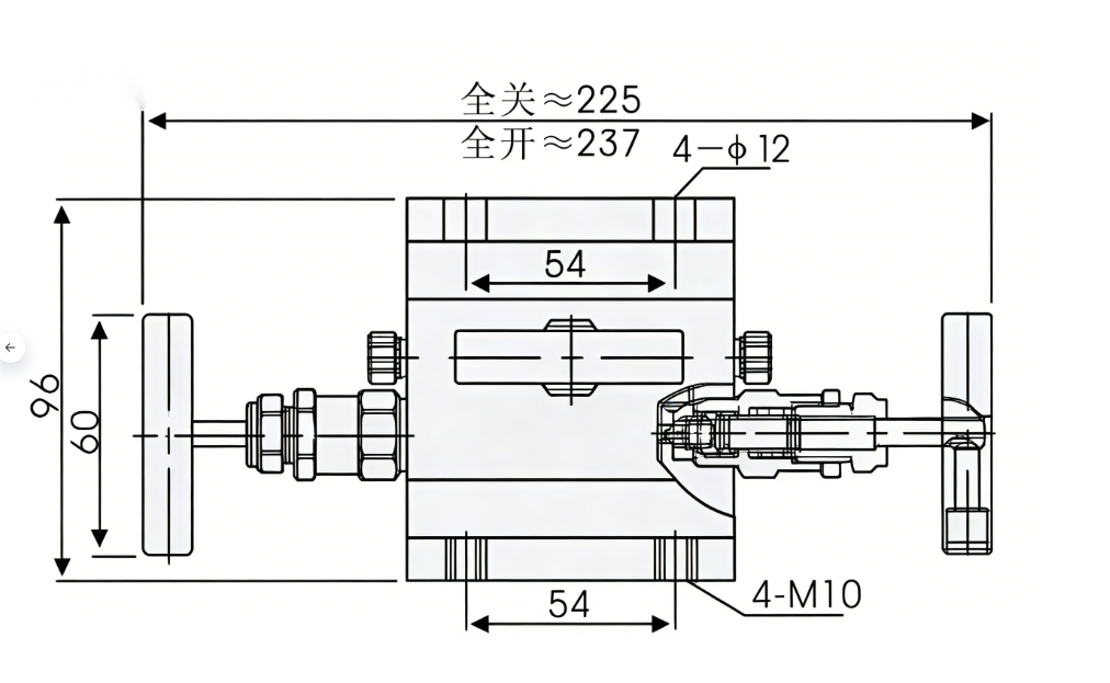 High-pressure floating ball valve