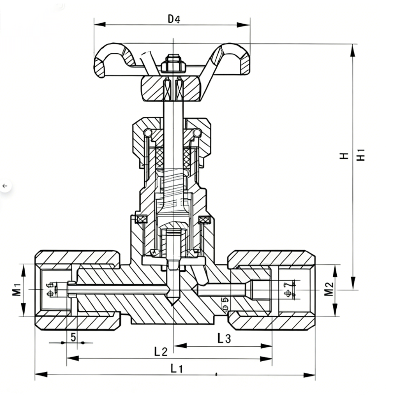 High-pressure floating ball valve