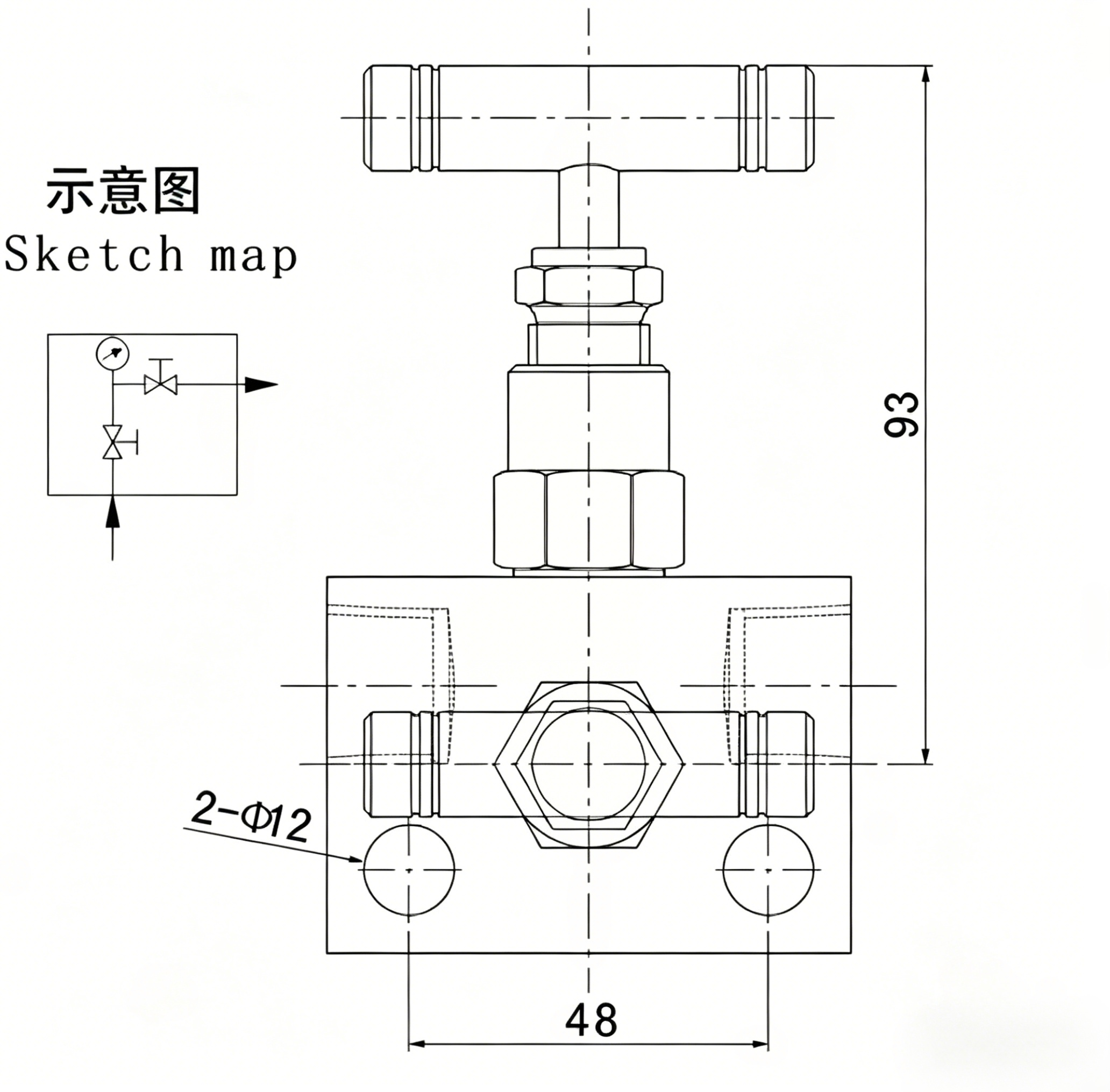 High-pressure floating ball valve